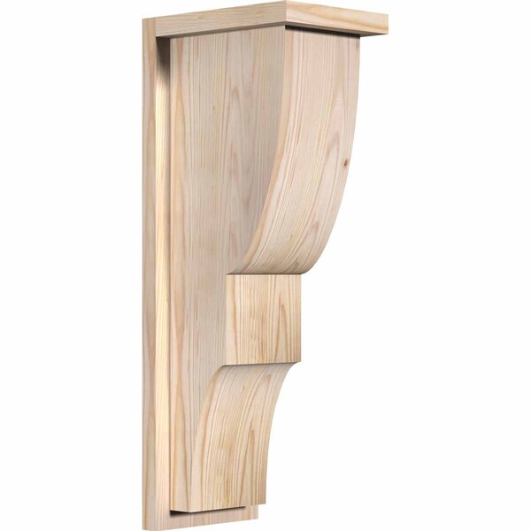 Ekena Millwork Ridgewood Smooth Corbel w/Backplate, Douglas Fir, 7 1/2"W x 10"D x 26"H COR08X10X26RID01SDF - main